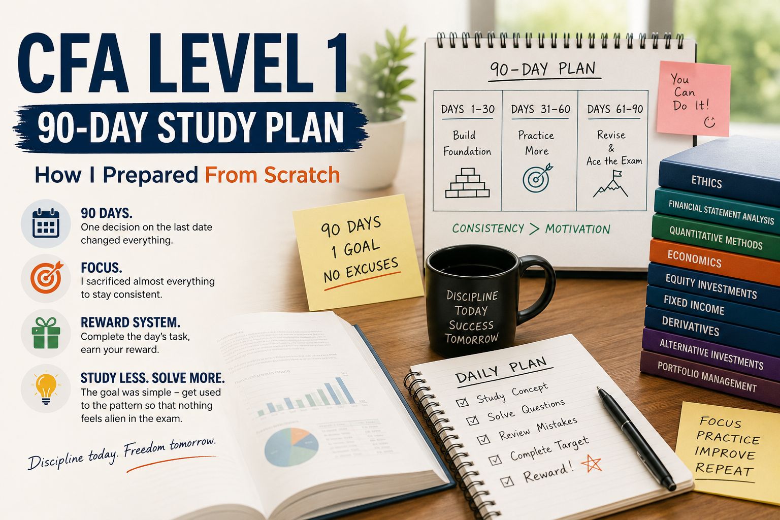 CFA Level 1 90-Day Study Plan: How I Prepared From Scratch